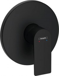 Внешняя часть смесителя для душа скрытого монтажа Hansgrohe Rebris E 72668670, черный матовый