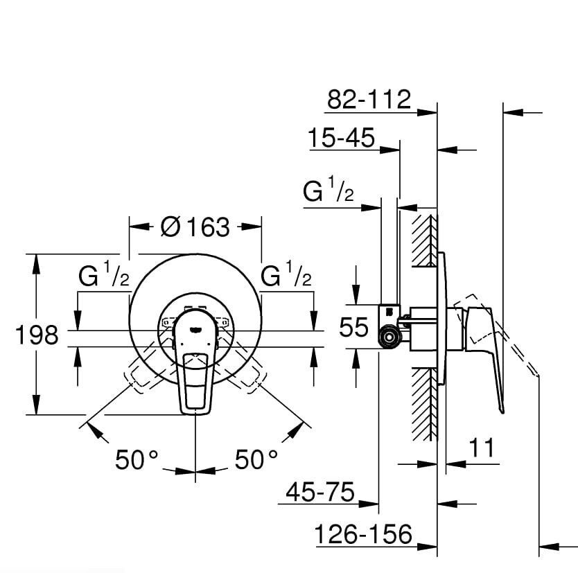 Смеситель Grohe Bauloop хром (29080001)