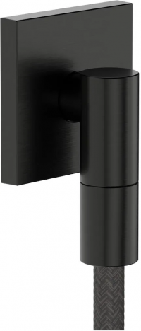 Подключение шланга Hansgrohe FixFit Fine E, черный хром матовый 28883340