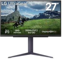 Игровой монитор LG UltraGear 27GS85Q-B 27", IPS, QHD (2560×1440), 200 Гц