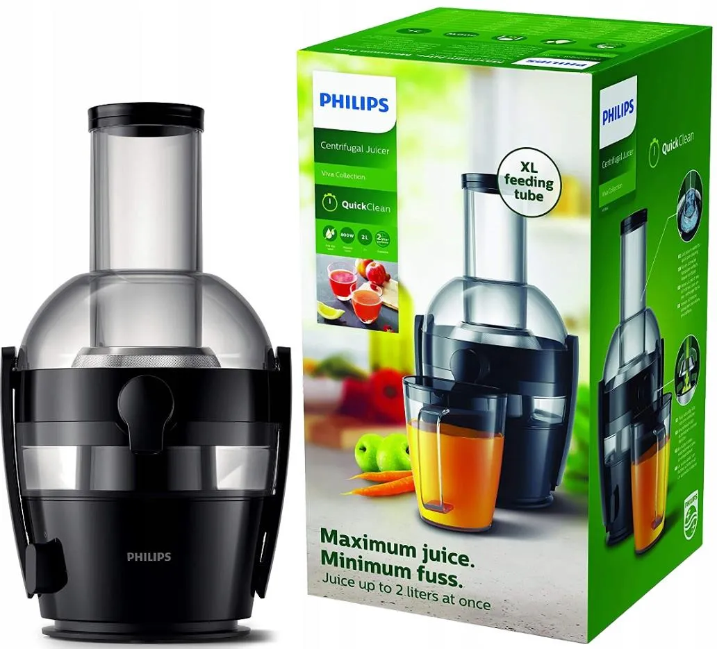 Соковыжималка Philips Viva HR1856/70, черный