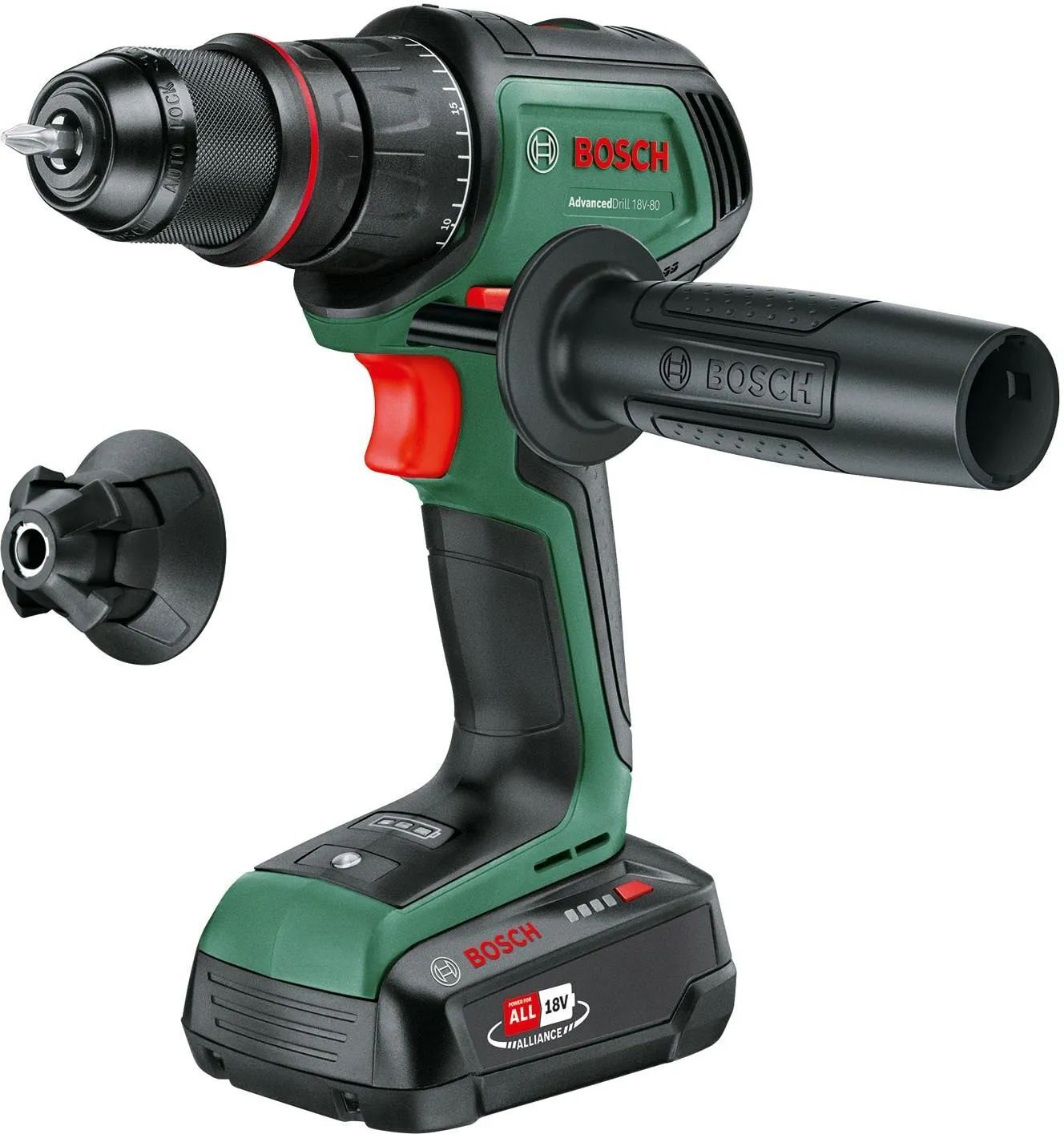 Аккумуляторная дрель-шуруповёрт Bosch AdvancedDrill 18V-80 QuickSnap (06039E2001)