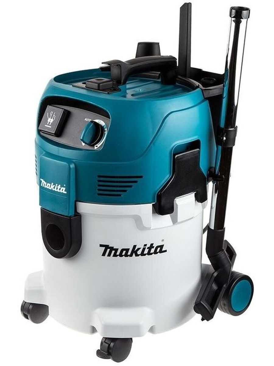 Профессиональный пылесос Makita VC3012L, 1200 Вт, серебристый/синий