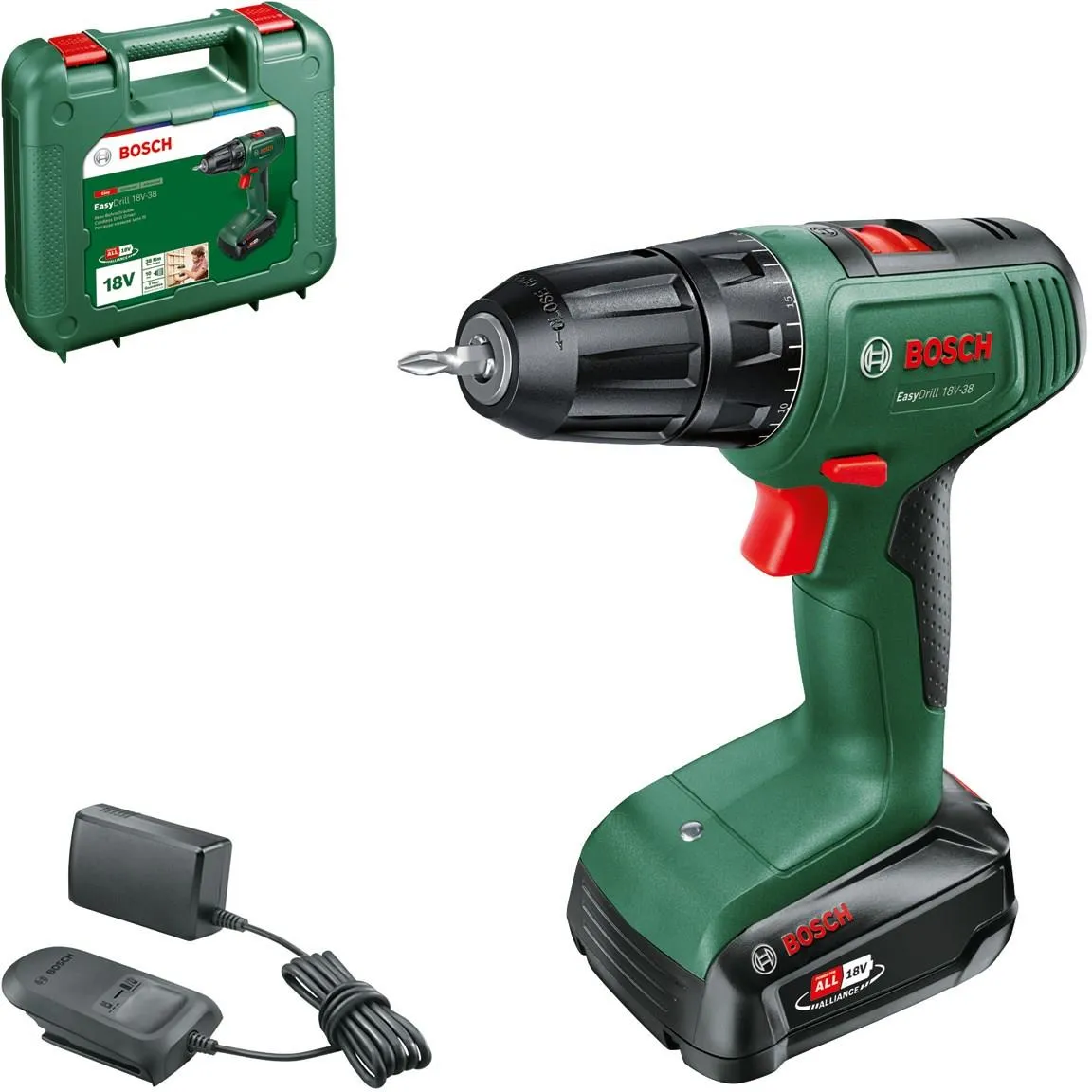 Дрель-шуруповёрт Bosch EasyDrill 18V-38 06039D8003