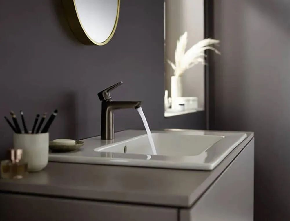 Смеситель для раковины Hansgrohe Talis E черный хром 71712340