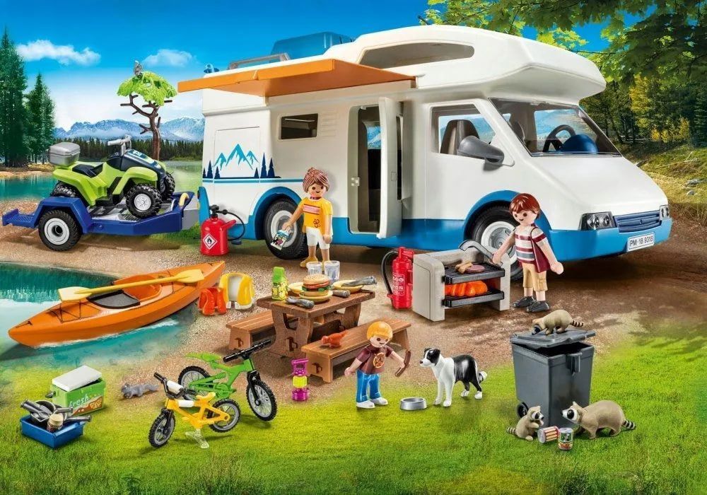 Конструктор Playmobil 9318 Family Fun - Большой Семейный кемпер с прицепом