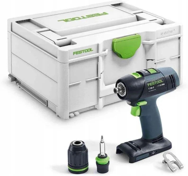 Дрель-шуруповерт Festool T18+3 Basic 577051