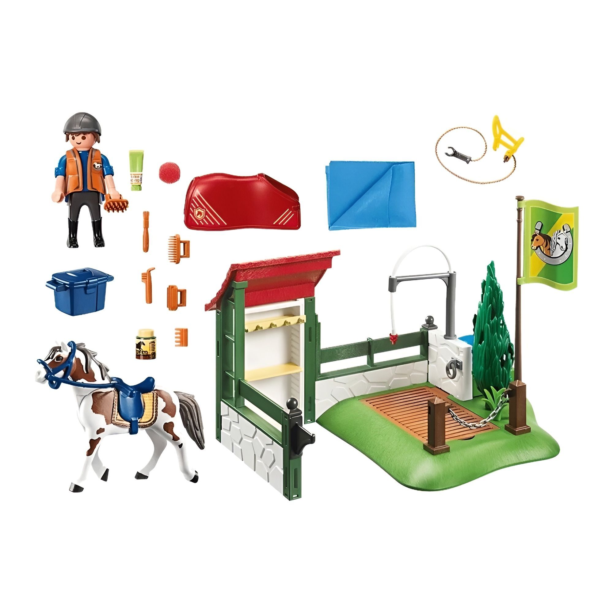 Конструктор Playmobil 6929 Деревенская мойка для лошадей