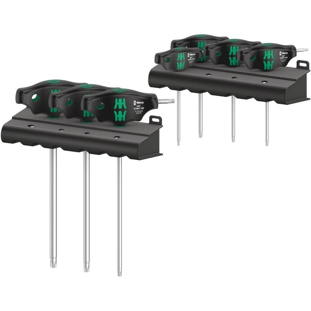 Набор Отверток Wera 467/7 Torx Hf Set 1, Отвертки С Поперечной Ручкой Для Винтов, Функция Удержания 23452