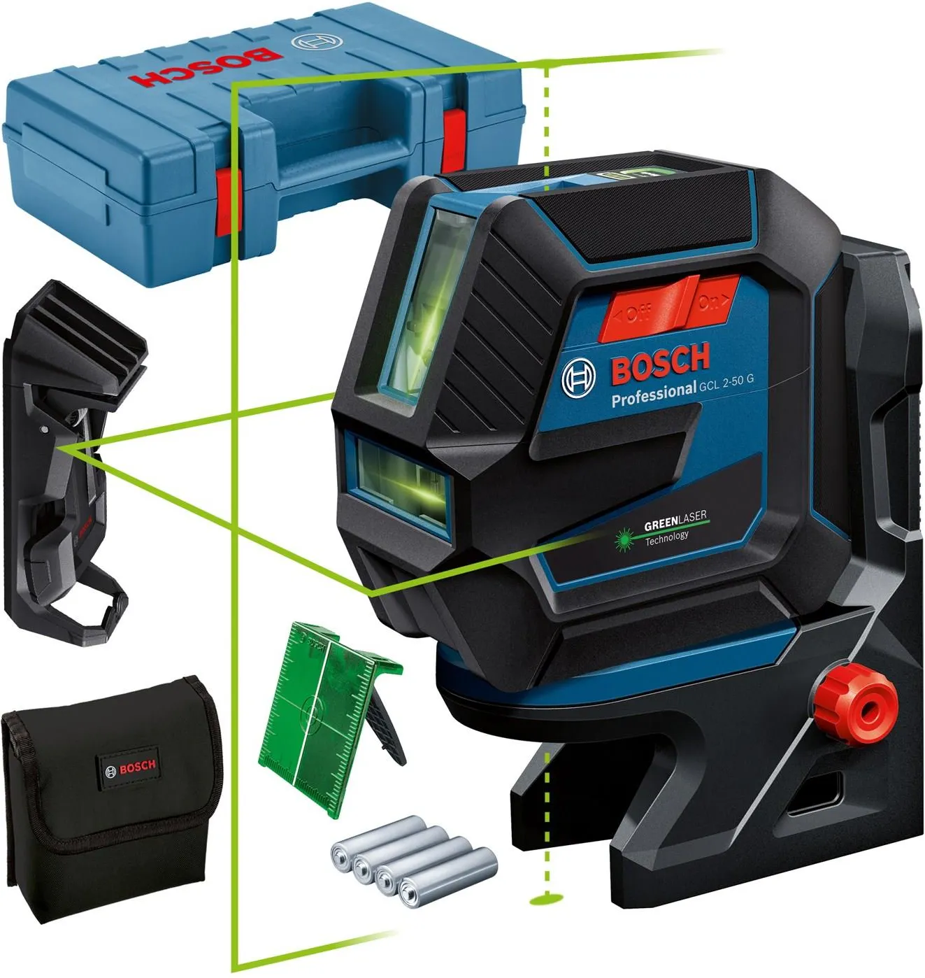 Лазерный уровень Bosch GCL 2-50 G Professional 0601066M02