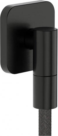 Подключение шланга Hansgrohe FixFit Fine Q, черный хром матовый 28884340
