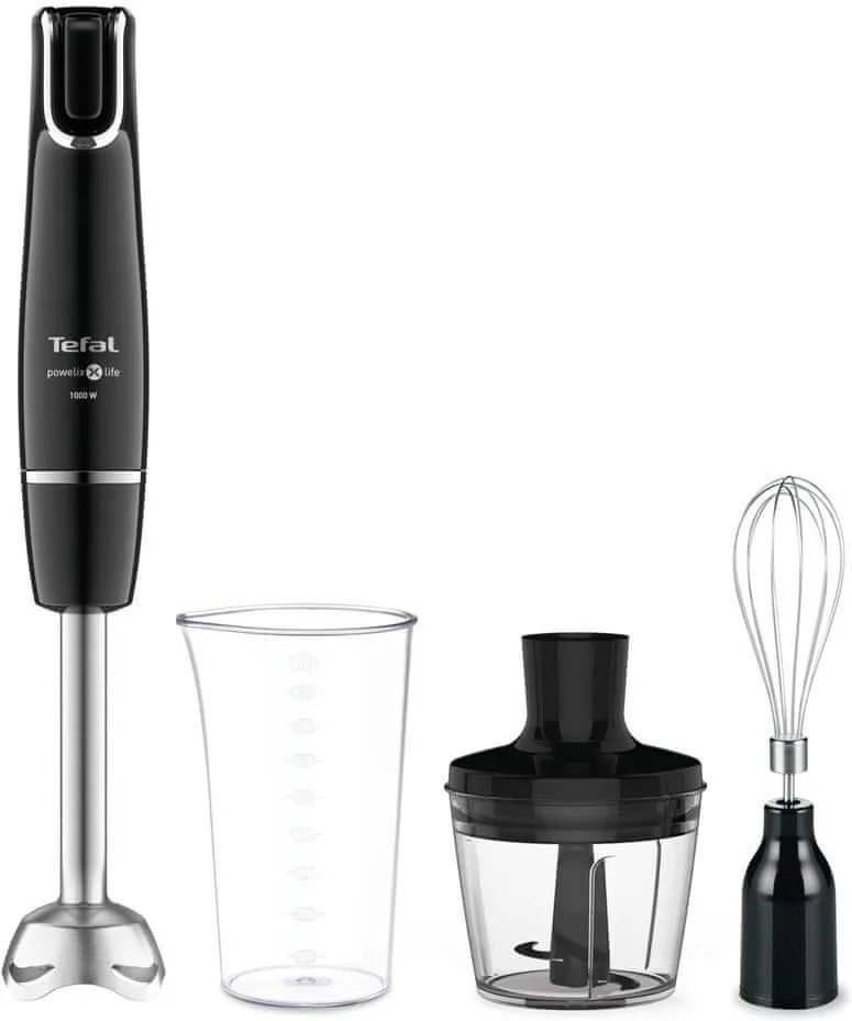 Блендер TEFAL Infiny Force HB943838, 3 в 1, мощностью 1000 Вт, емкостью 0,8 л, режимами работы «Турбо», черный