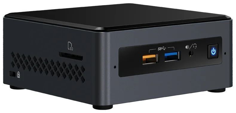 Неттоп Intel NUC (BOXNUC7PJYHN 99AHT2) Intel Pentium Silver J5005, Intel UHD Graphics 605, ОС не установлена, черный