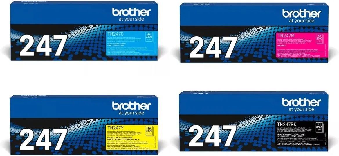 Картриджы Brother TN-247 CMYK 4 цвета