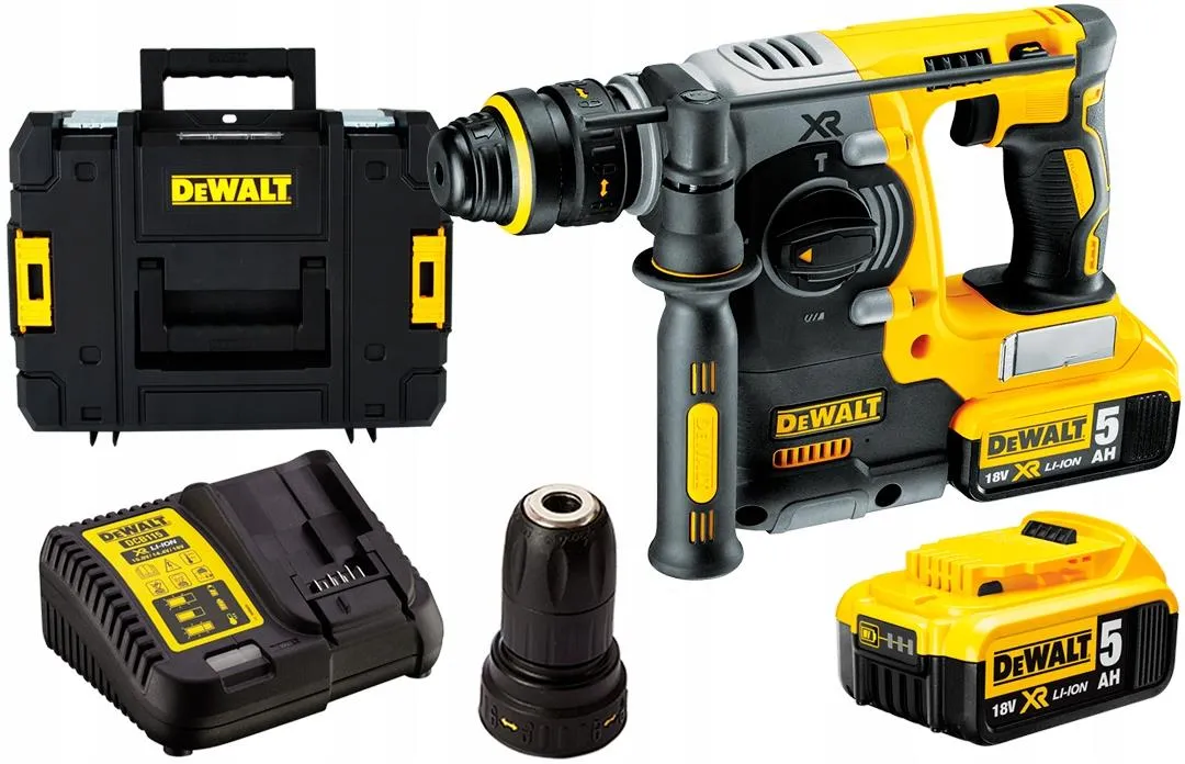 Аккумуляторный перфоратор DeWalt DCH274P2T-QW, с 2 АКБ, ЗУ и кейсом TSTAK