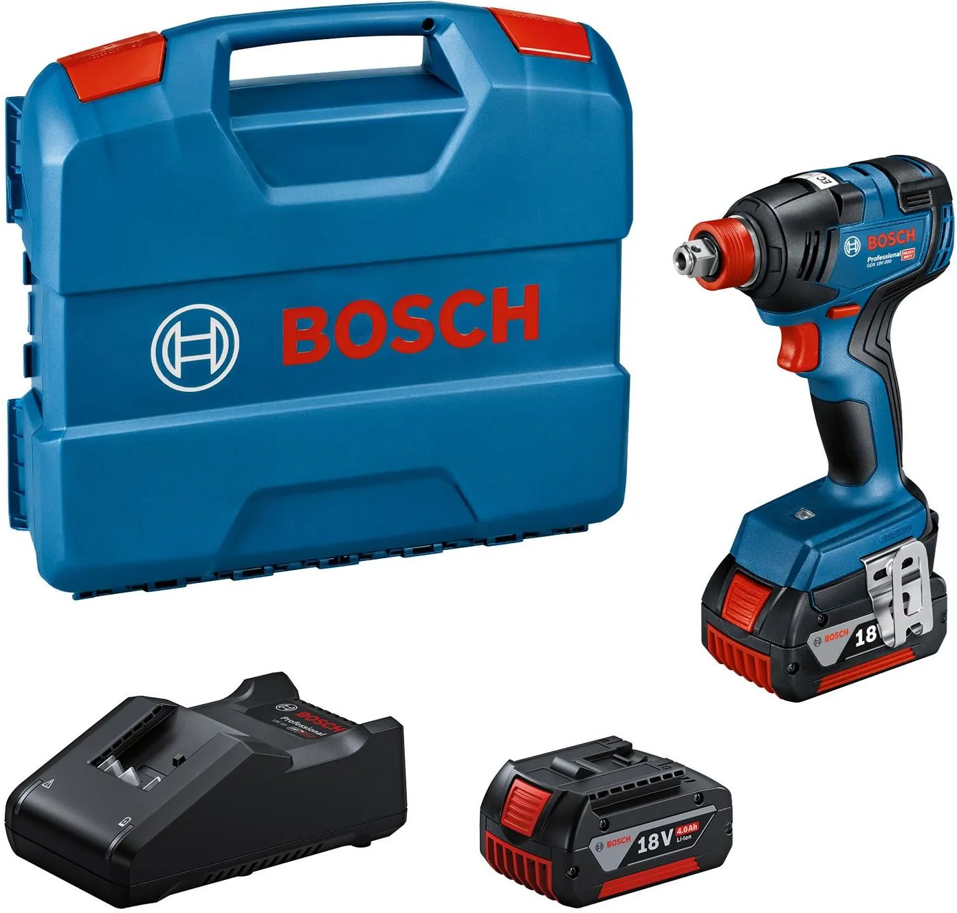 Комбинированный гайковёрт/шуруповёрт Bosch GDX 18V-200 Professional 06019J2206