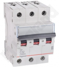 Автоматический выключатель Legrand TX3 S313 3P C32A 10kA (404225)
