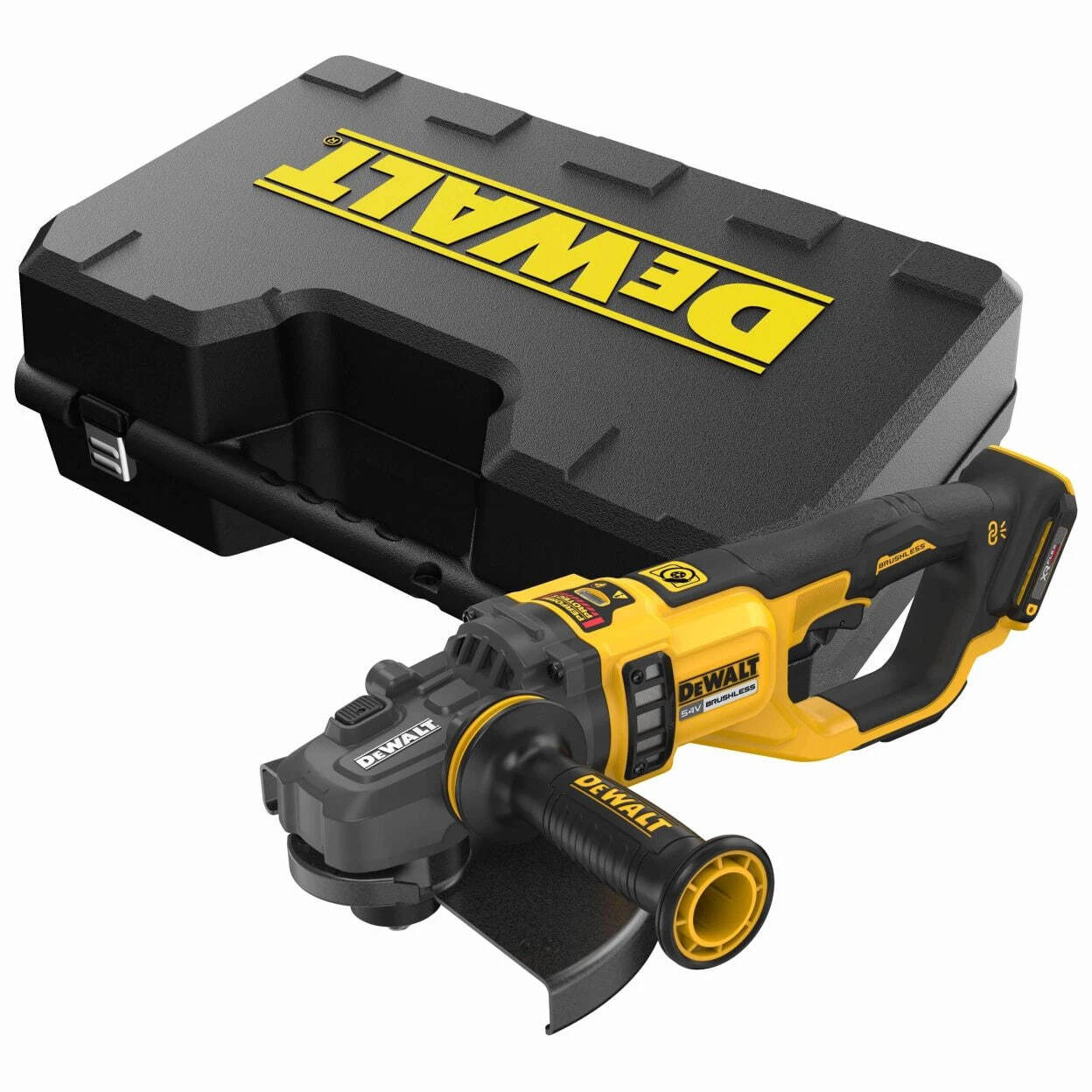 Аккумуляторная угловая шлифмашина DeWALT DCG460NK-XJ, без АКБ и ЗУ, в кейсе