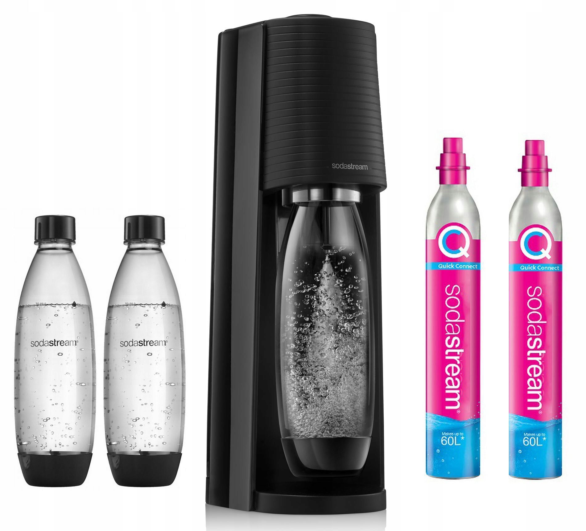 Комплект: Сифон Sodastream Terra +2 бутылки+2 бутылки С02