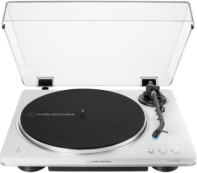 Проигрыватель винила Audio-Technica AT-LP70XBT бело-серебристый