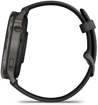 Смарт-часы Garmin Venu 4 45 mm Slate с черным ремешком