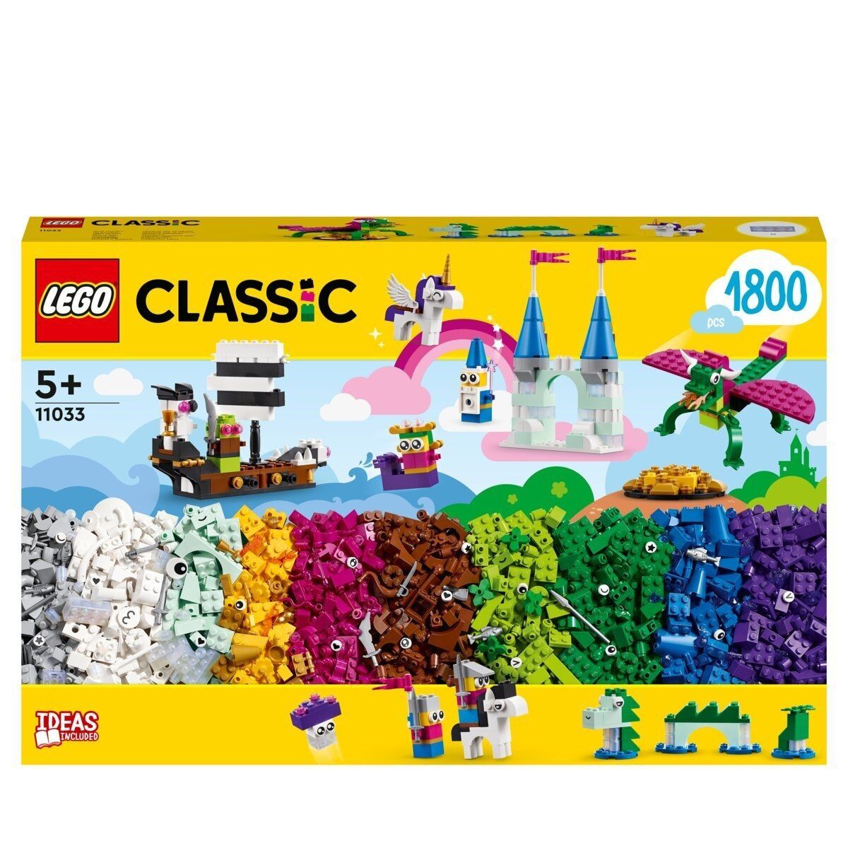 Конструктор LEGO Classic Творческая вселенная фэнтези 11033, 1800 деталей