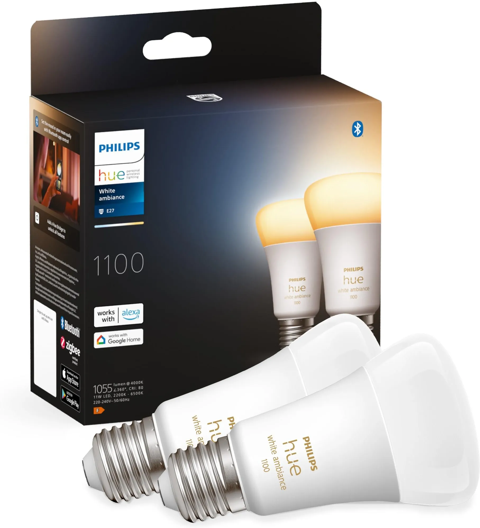 Лампочка PHILIPS HUE White ambiance E27 929002468404