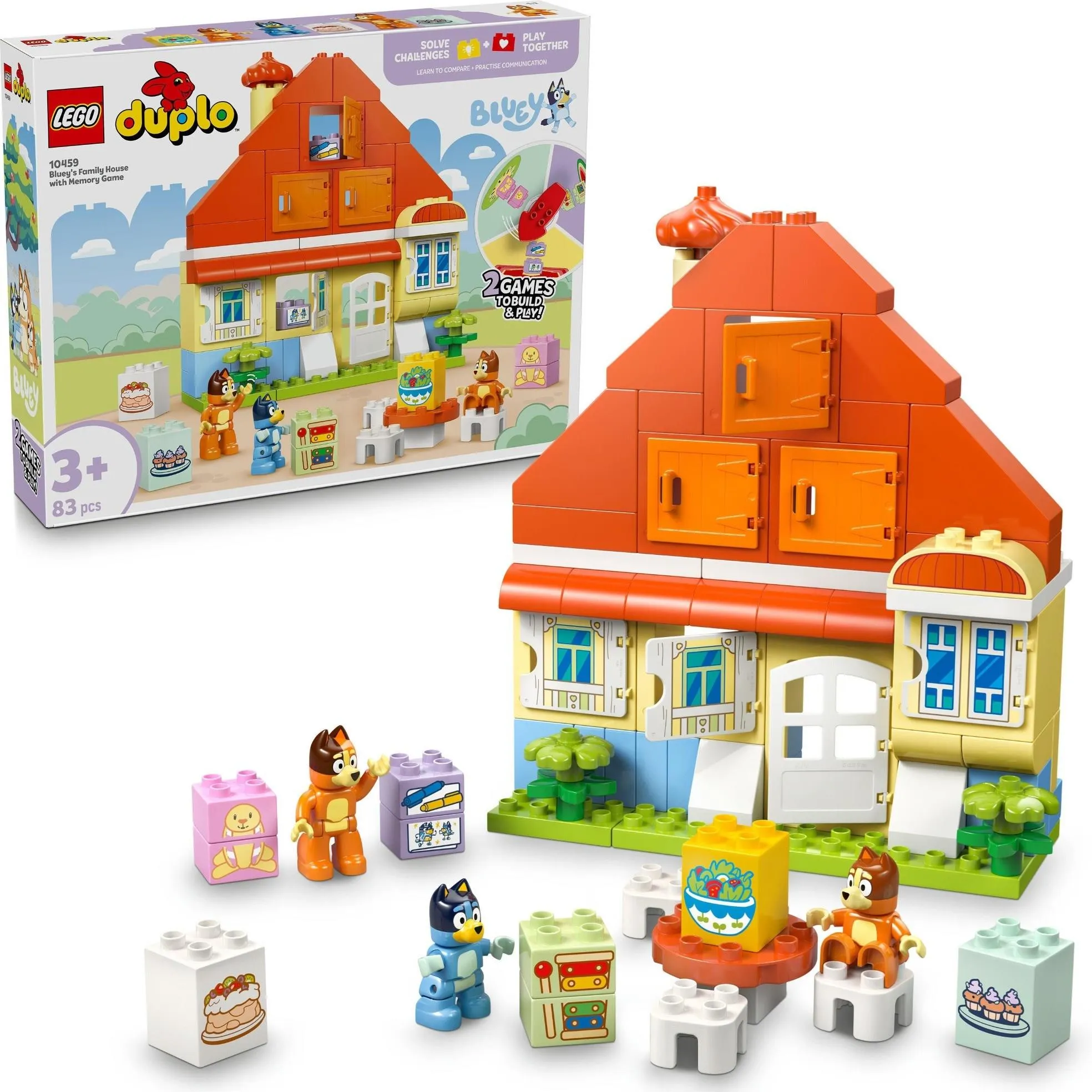LEGO DUPLO Bluey 10459 Дом семьи Блуи с игрой на память