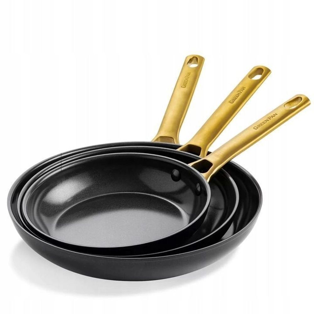Черные керамические сковороды GreenPan PADOVA 20+24+28 см