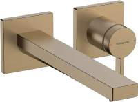 Смеситель Hansgrohe Tecturis E с изливом 22,5 см брашированная бронза 73051140