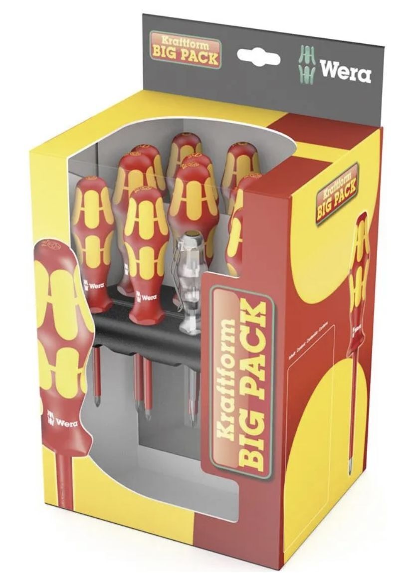 Wera Набор Отверток С Изоляцией Vde Kraftform Big Pack (105631)