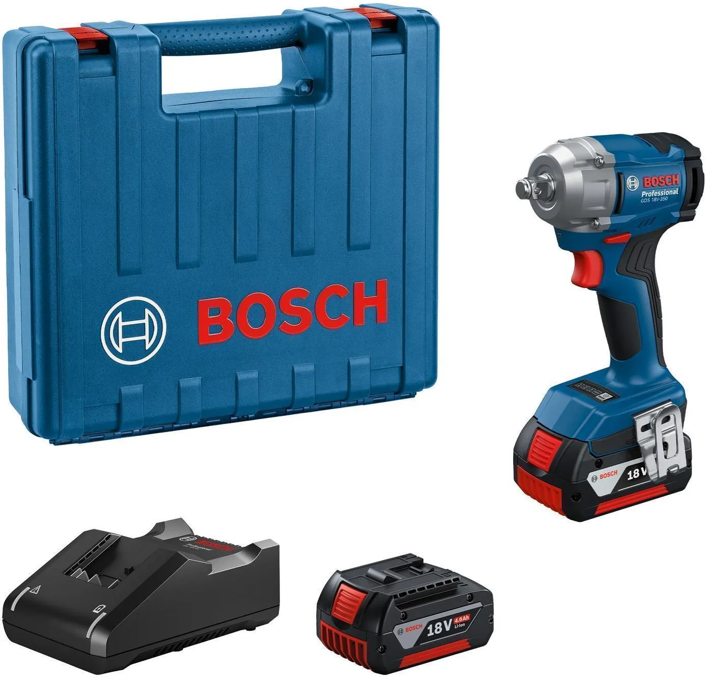 Аккумуляторный гайковёрт Bosch GDS 18V-350 Professional 06019M5021