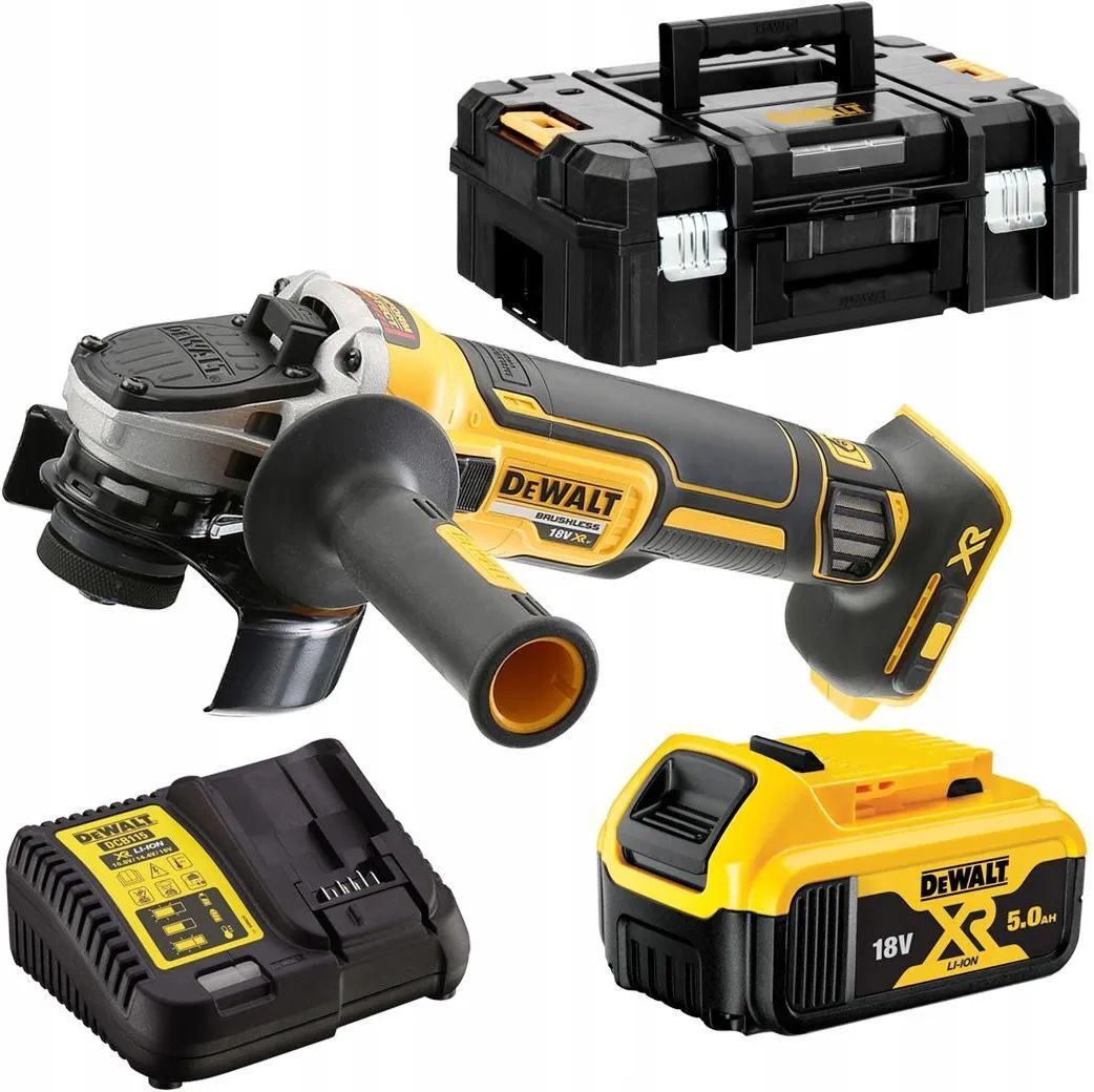 Аккумуляторная угловая шлифмашина DeWALT DCG405P1
