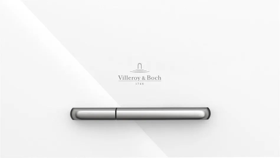 Клавиша двойногосмыва Villeroy & Boch ViConnect белое глянцевое стекло 922160RE