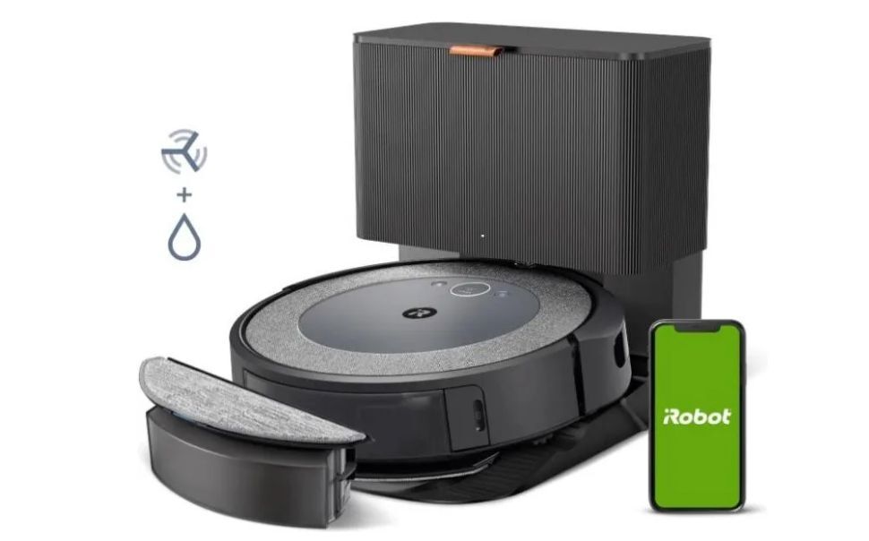 Робот-пылесос iRobot Roomba Combo i557640, чёрный