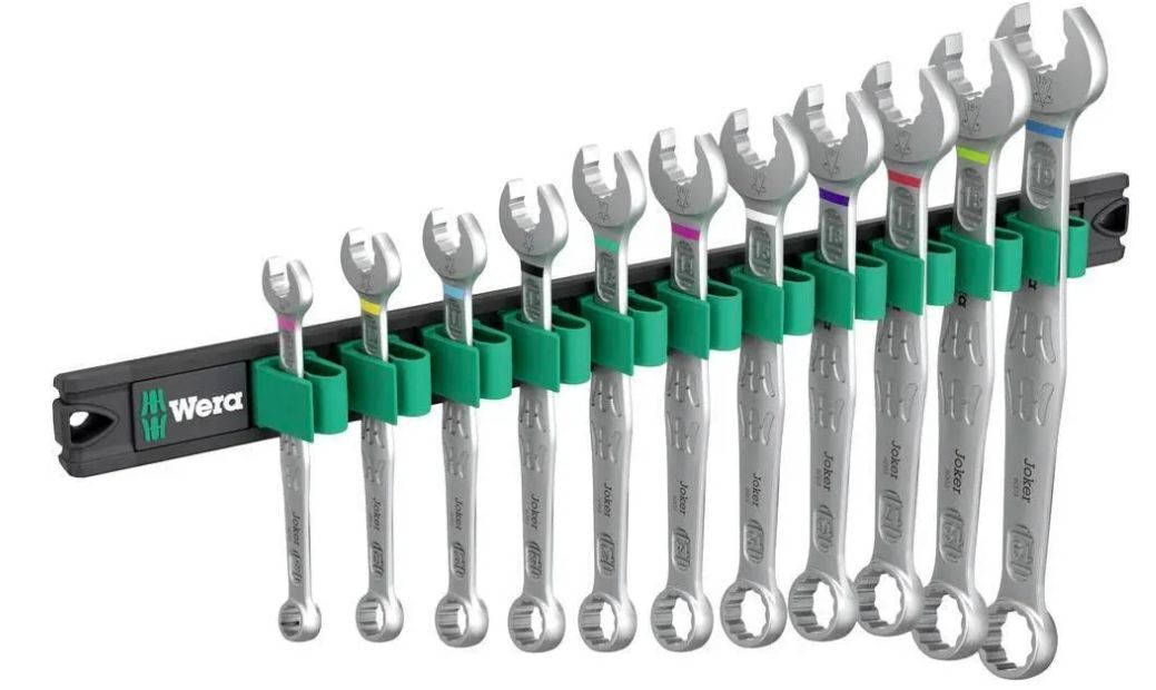 Набор гаечных ключей Wera 9640 Magnetleiste 6003 Joker 1 05020233001 8 19 мм
