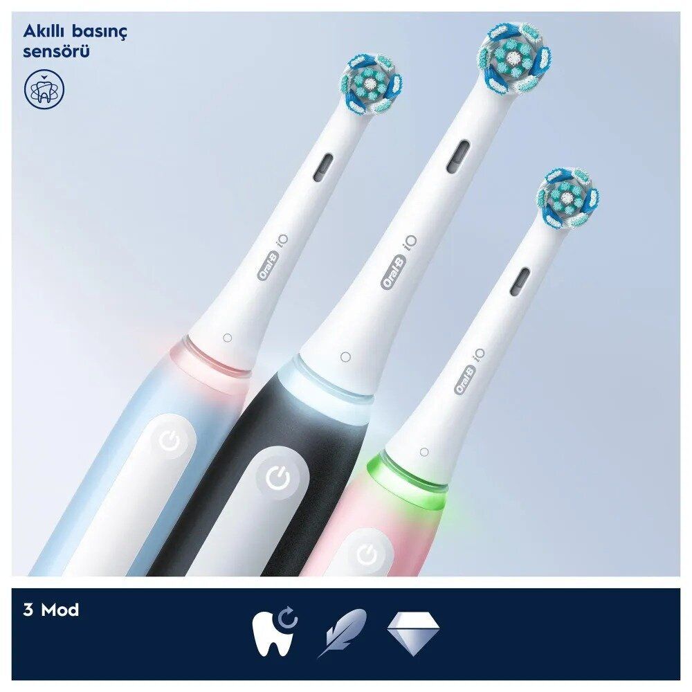 Электрическая зубная щетка Oral-B iO 3, светло-синий