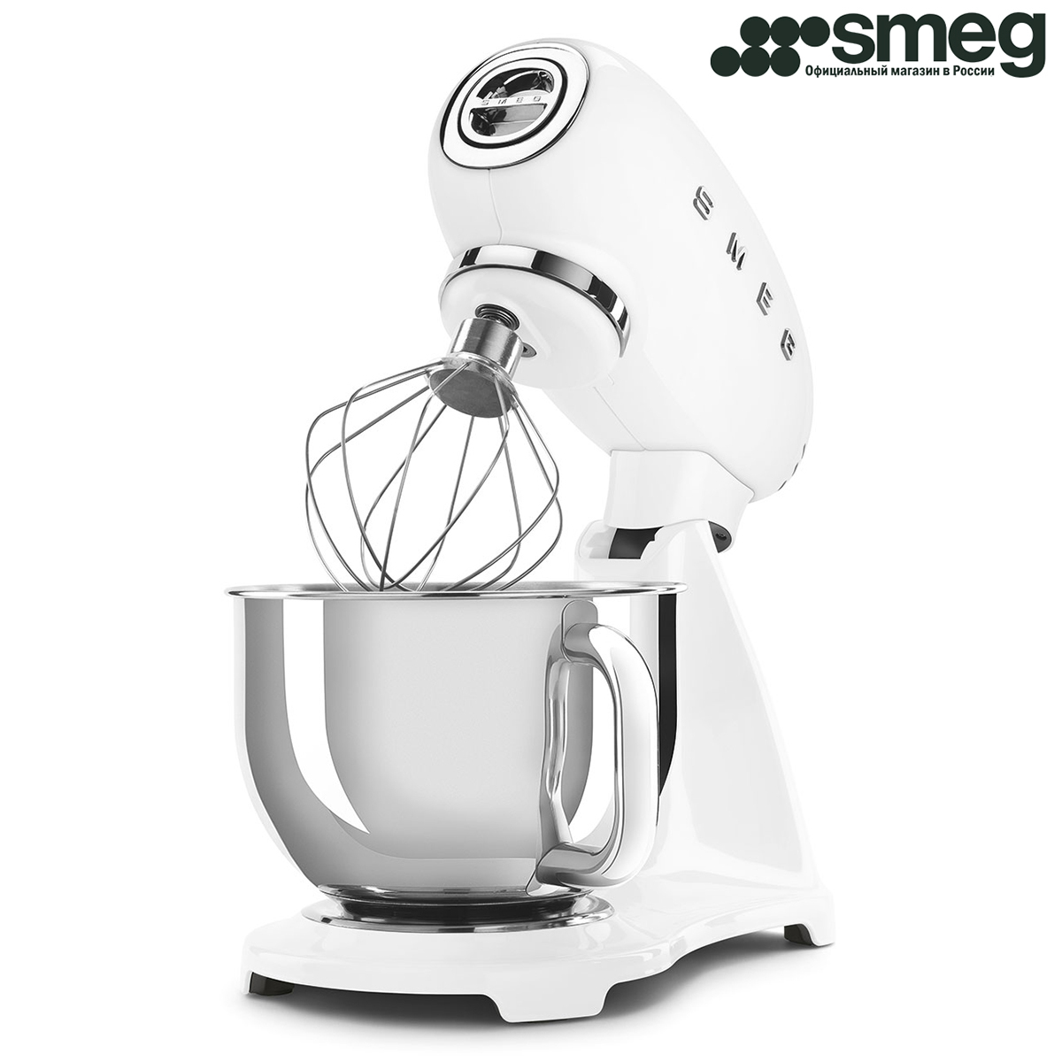 Миксер Smeg SMF03WHEU, белый