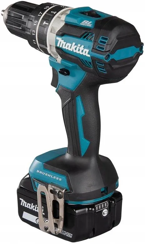 Аккумуляторная ударная дрель-шуруповёрт Makita DHP484RTE 18 В, 2×5,0 А·ч АКБ, ЗУ, кейс
