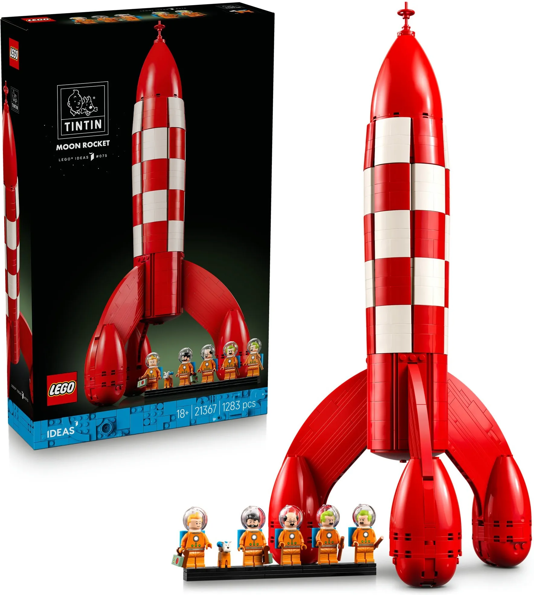 Конструктор LEGO Ideas 21367 Тинтин и ракета на Луну