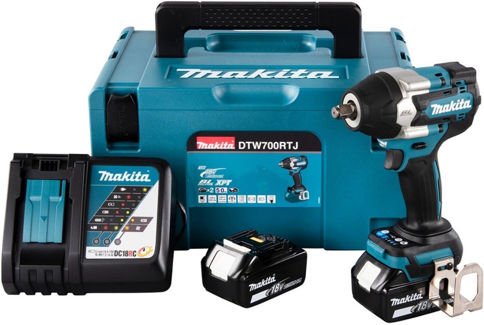 Гайковерт ударный аккумуляторный Makita DTW700RTJ