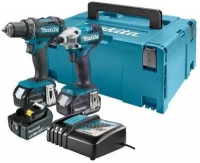 Набор аккумуляторного инструмента Makita DLX2339JX1 (DDF482 + DTD156) 18 В, 2×3,0 А·ч АКБ, ЗУ, кейс Makpac