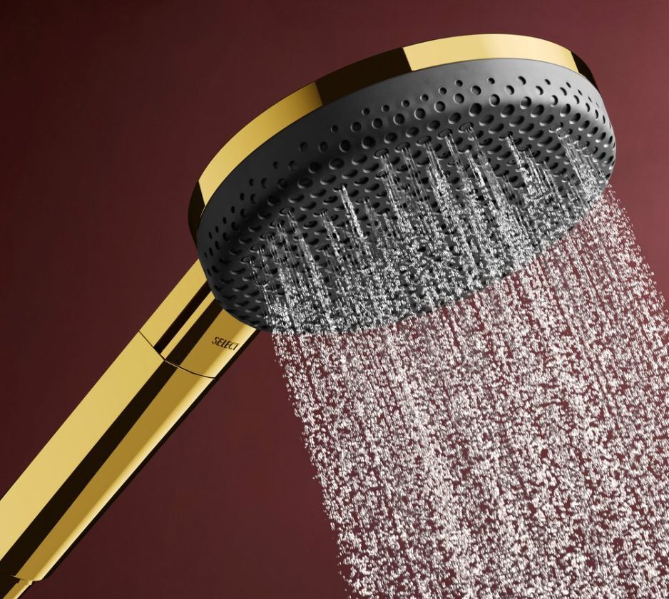 Душевой набор Hansgrohe Raindance Alive Select S 24602990 полированное золото