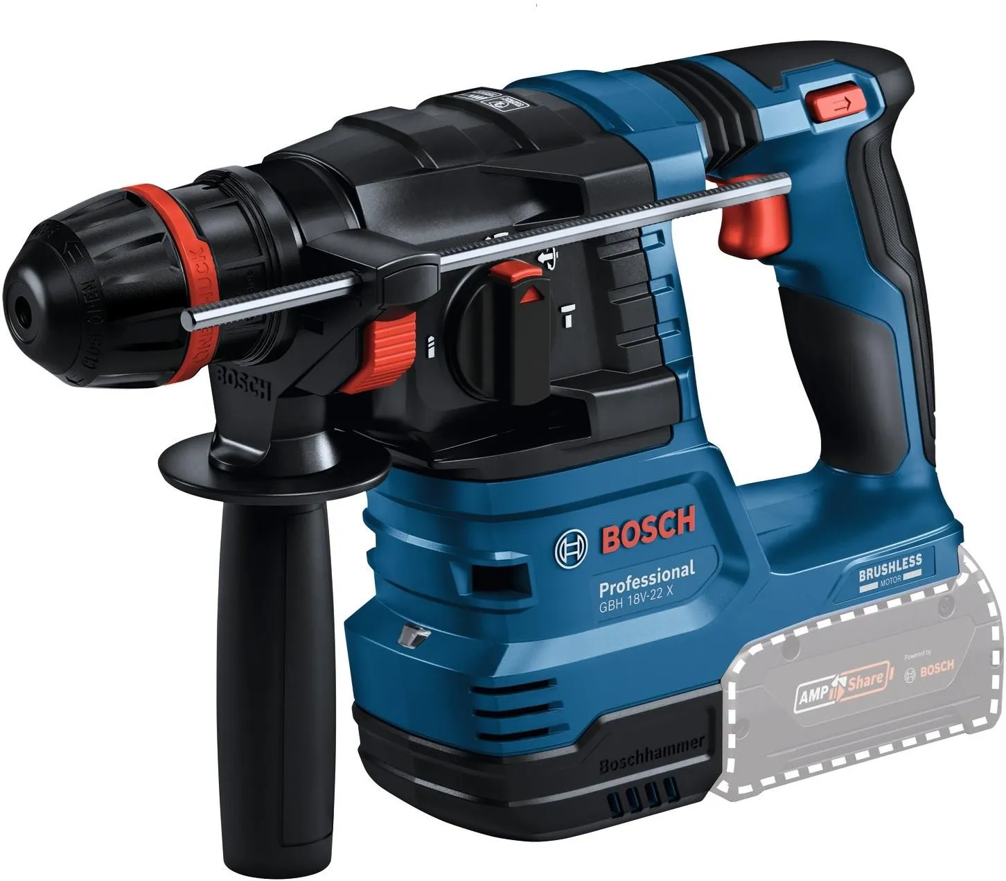 Аккумуляторный перфоратор Bosch GBH 18V-22 X Professional 0611924100