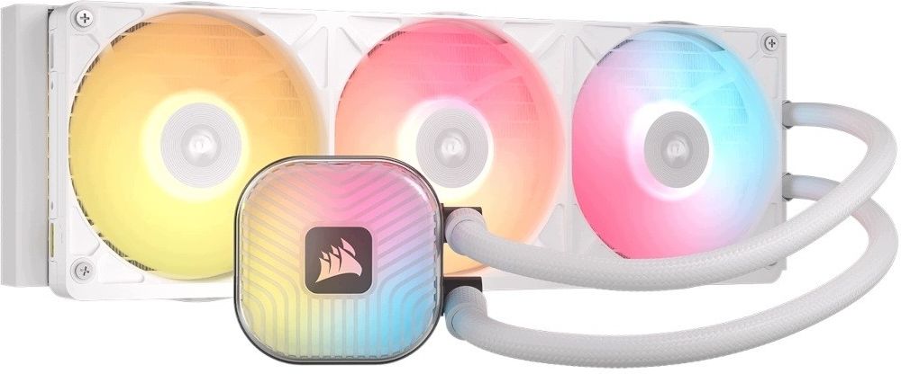 Система жидкостного охлаждения Corsair iCUE LINK Titan II 360 RX RGB CW9061038WW, белая