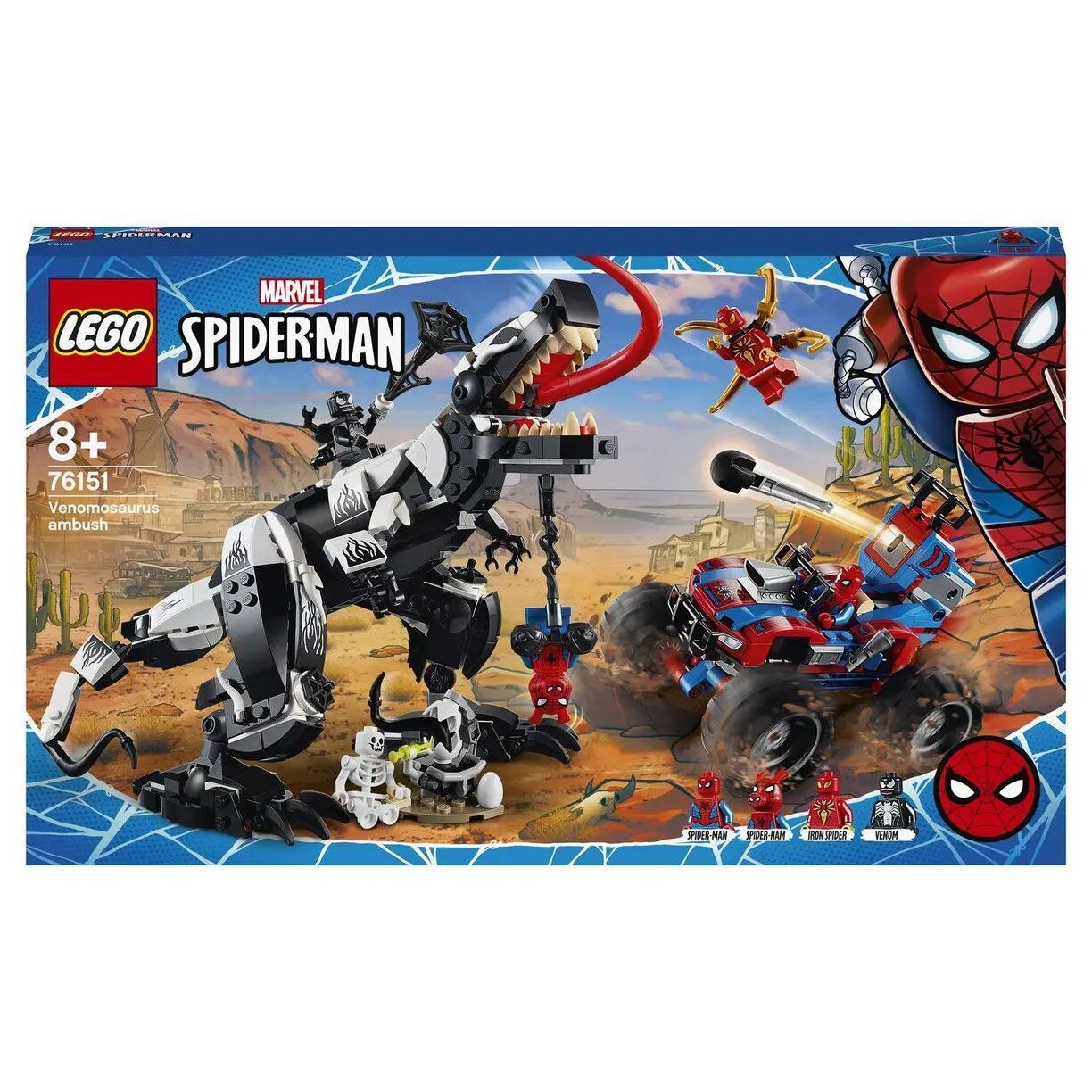 Конструктор LEGO Marvel Super Heroes 76151 Spiderman Человек-Паук: Засада на веномозавра, 640 дет.