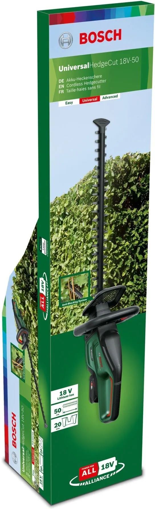 Аккумуляторные ножницы для живой изгороди Bosch UniversalHedgeCut 18V-50 (0600849K01)