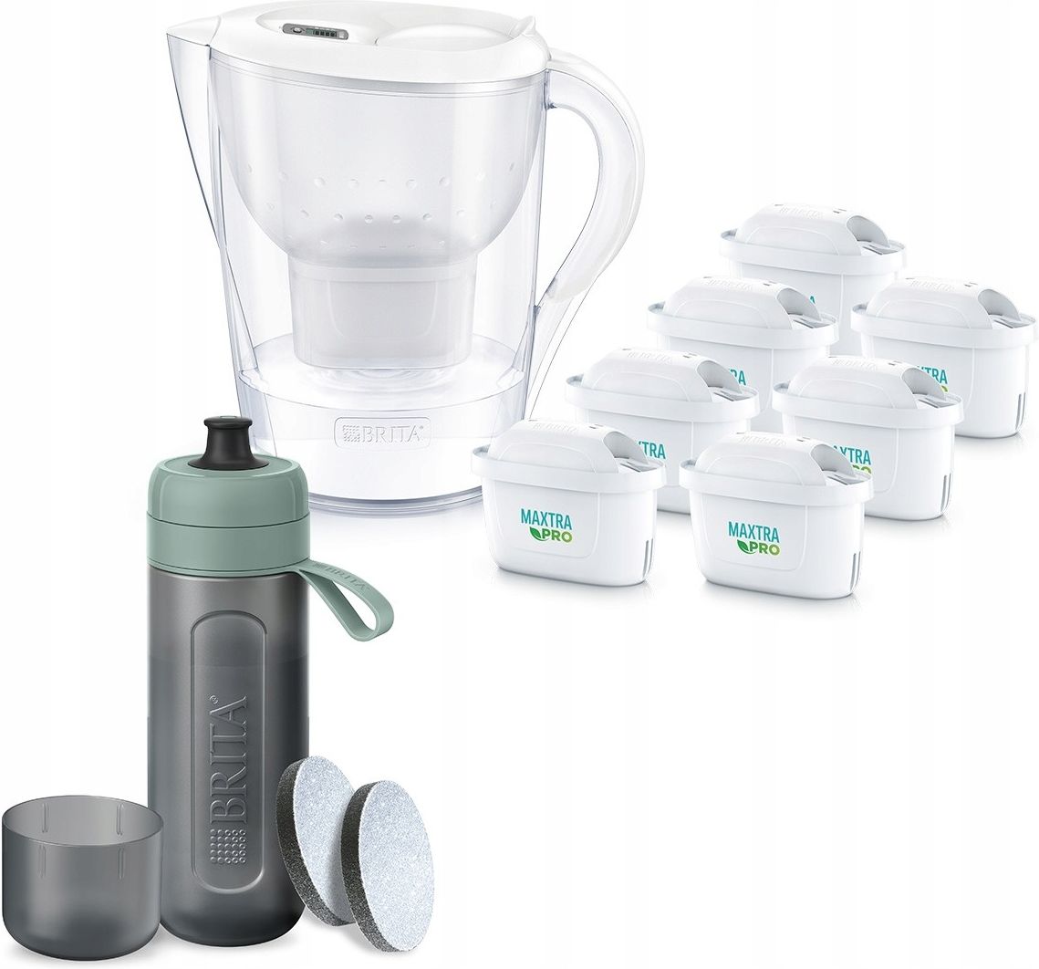Фильтр-кувшин BRITA Marella XL 3,5 л (7 картриджей MAXTRA PRO + бутылка Active)