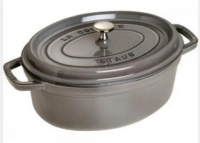 Чугунная овальная кастрюля Staub Cocotte Ø 29 см, графитово-серая 40509-317-0