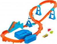 Hot Wheels Track Creator «Суперпрыжок», трек с приводом и машинкой (JDB49)